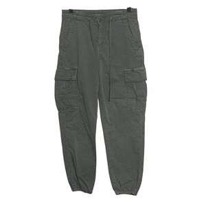 American Eagle Outfitters Women's Gray Cargo Jogger Pants Size 8 Stretch Comfort